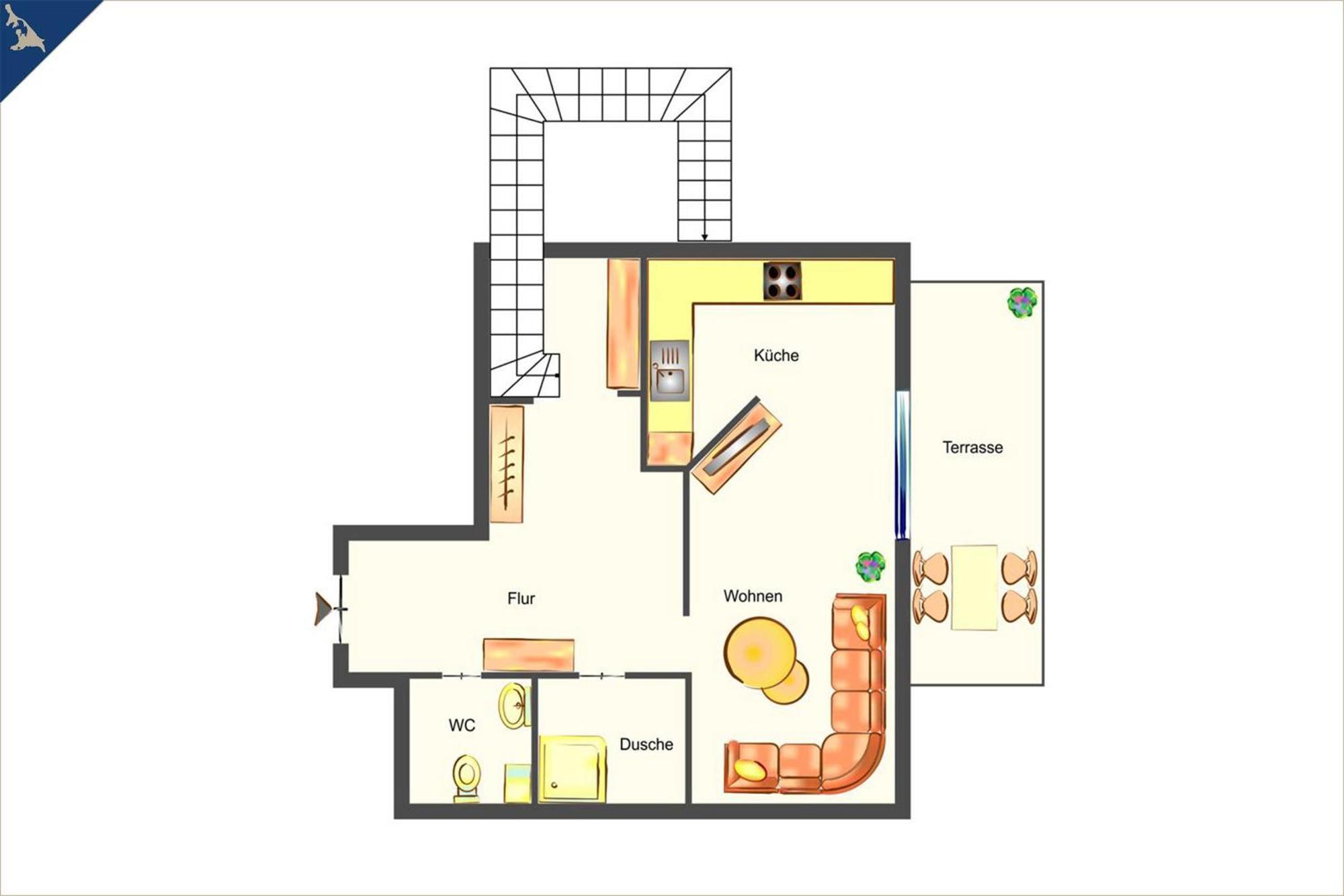 הרינגסדורף Villa Luna Ferienwohnung Achterdeck מראה חיצוני תמונה